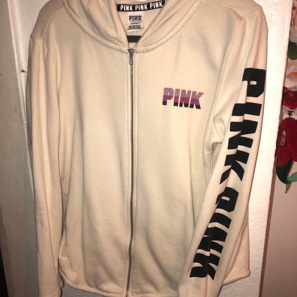 PINK sweater with hoodie